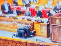 Anggota DPR RI Muhidin Mohamad Said Jatuh Di Rapat Paripurna DPR RI